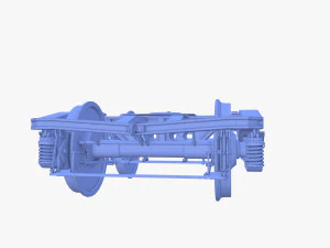 Train car bogie v1 3D Model