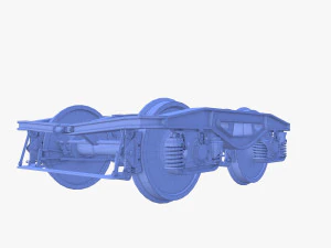 Train car bogie v1 3D Model