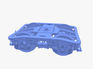 Train car bogie v1 3D Model