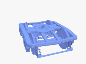 Train car bogie v1 3D Model