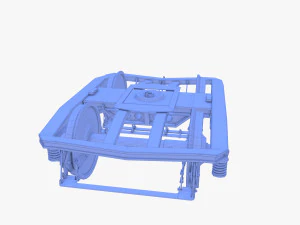 Train car bogie v1 3D Model