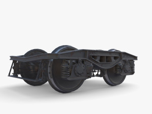 Train car bogie v2 Model 3D
