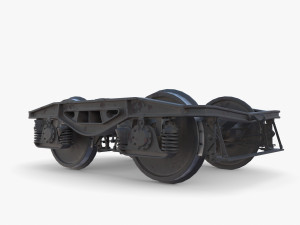 Train car bogie v2 Model 3D