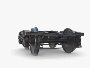 Carrello del vagone ferroviario v2 Modello 3D