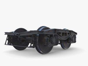 Train car bogie v2 Model 3D