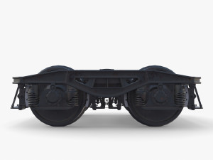 Train car bogie v2 Model 3D