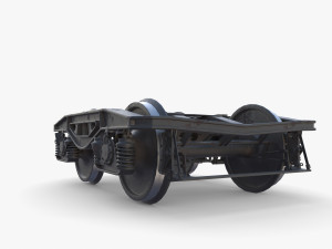 Train car bogie v2 Model 3D
