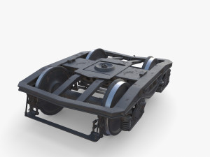 Train car bogie v2 Model 3D