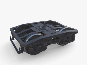 Train car bogie v2 Model 3D