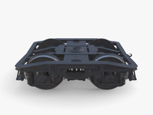 Train car bogie v2 Model 3D