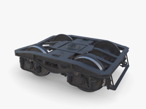 Train car bogie v2 Model 3D