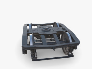 Train car bogie v2 Model 3D