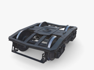 Train car bogie v2 Model 3D