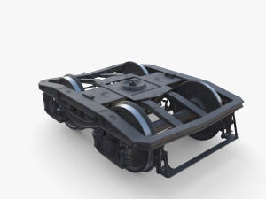 Train car bogie v2 Model 3D
