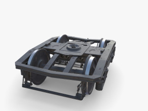 Train car bogie v2 Model 3D