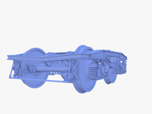 Train car bogie v2 Model 3D