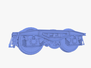 Train car bogie v2 Model 3D