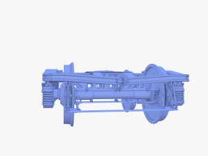 Train car bogie v2 Model 3D