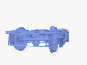 Train car bogie v2 Model 3D