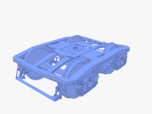 Train car bogie v2 Model 3D