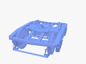 Train car bogie v2 Model 3D