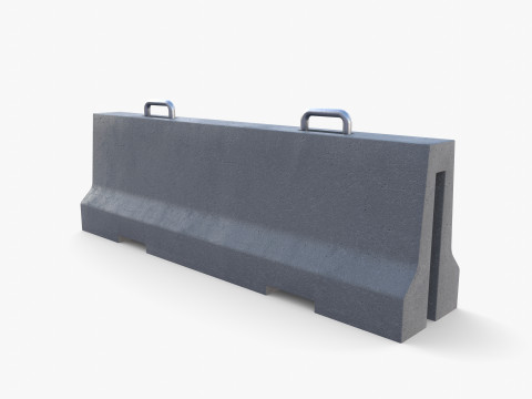 Concrete barrier 3D Model
