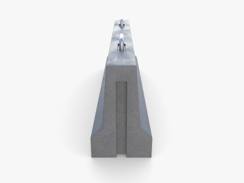 Concrete barrier Modelo 3D
