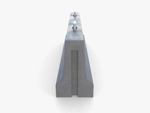 Concrete barrier 3D Model