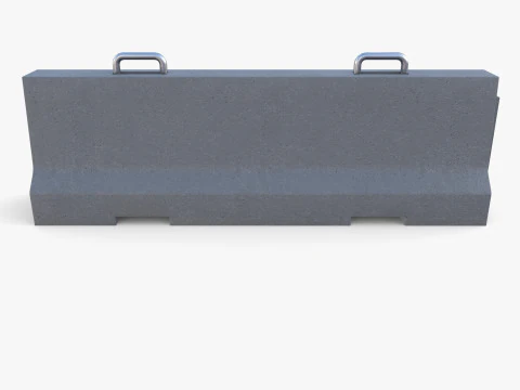 Concrete barrier 3D Model