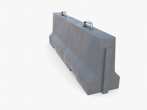 Concrete barrier Modelo 3D