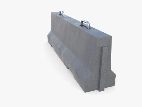Concrete barrier 3D Model