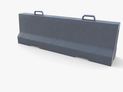 Concrete barrier 3D Model