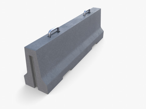 Concrete barrier Modelo 3D