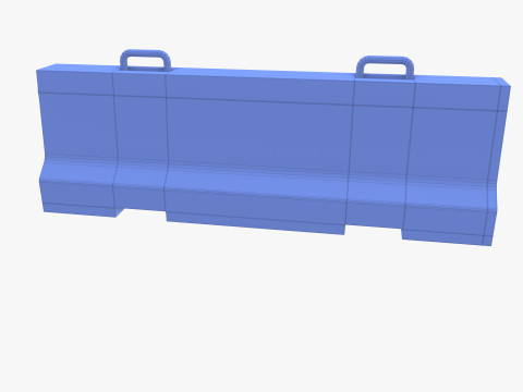 Concrete barrier Modelo 3D