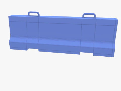 Concrete barrier 3D Model