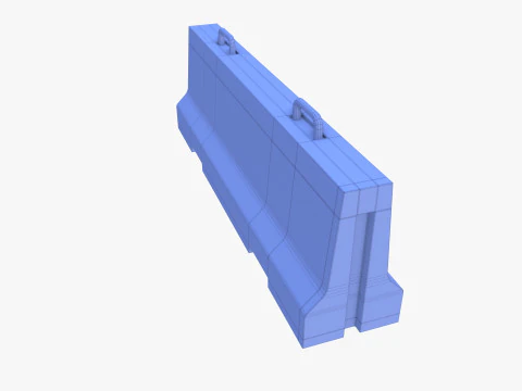 Concrete barrier 3D Model