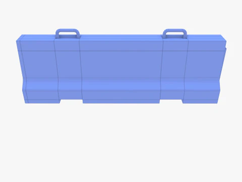 Concrete barrier 3D Model