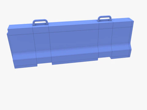 Concrete barrier 3D Model