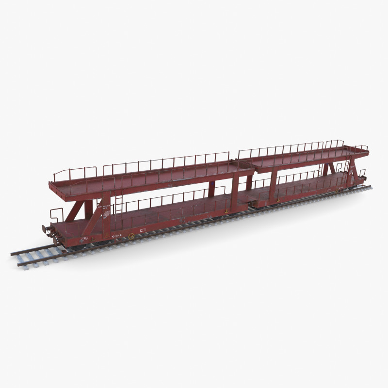CFR Auto Carrier Rail Car v1 Modelo 3D .c4d .max .obj .3ds .fbx .stl .blend 