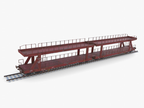 CFR Auto Carrier Rail Car v1 Modelo 3D