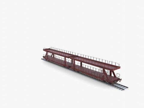 CFR Auto Carrier Rail Car v1 Modelo 3D
