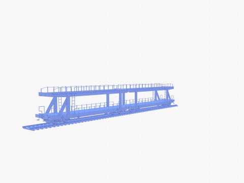 CFR Auto Carrier Rail Car v1 Modelo 3D