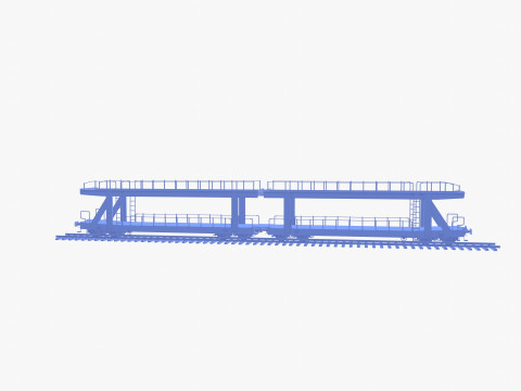CFR Auto Carrier Rail Car v1 Modelo 3D