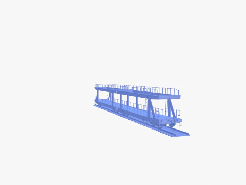 CFR Auto Carrier Rail Car v1 Modelo 3D