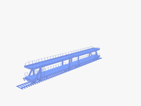 CFR Auto Carrier Rail Car v1 Modelo 3D