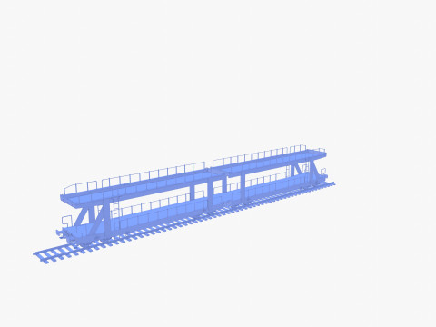 CFR Auto Carrier Rail Car v1 Modelo 3D