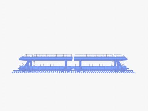 CFR Auto Carrier Rail Car v1 Modelo 3D