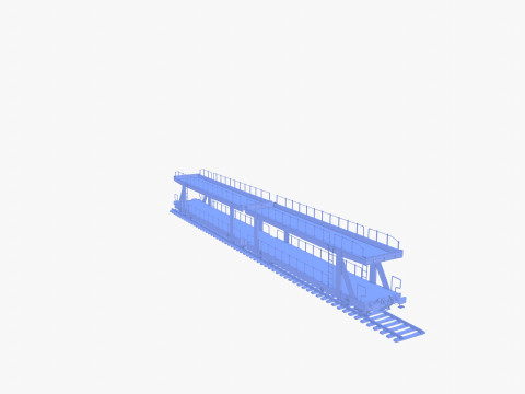 CFR Auto Carrier Rail Car v1 Modelo 3D