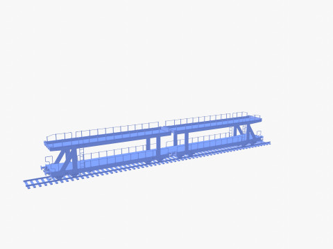 CFR Auto Carrier Rail Car v1 Modelo 3D