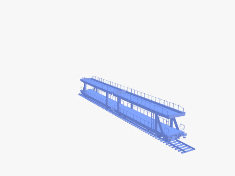CFR Auto Carrier Rail Car v1 Modelo 3D